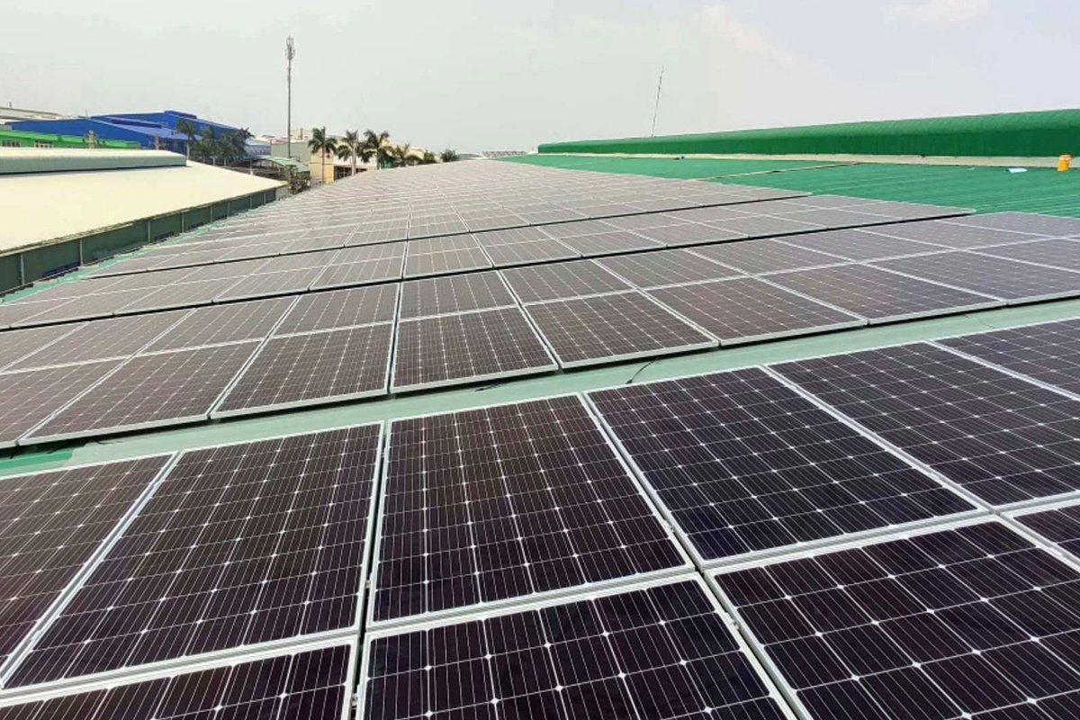 ベトナムの160KW屋上太陽光発電プロジェクト