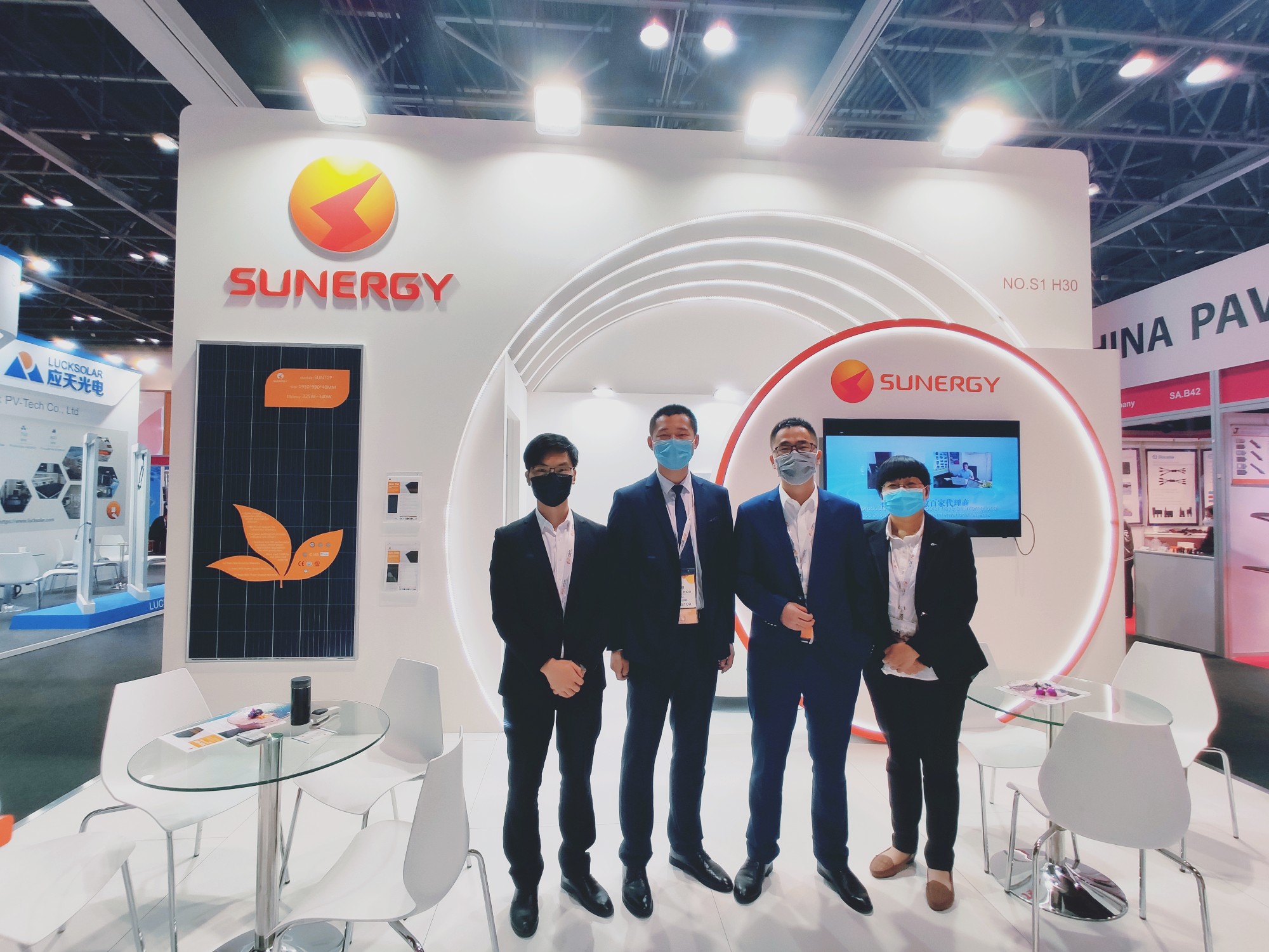 Sunergy attend the MEE with our new series half-cell 9BB module