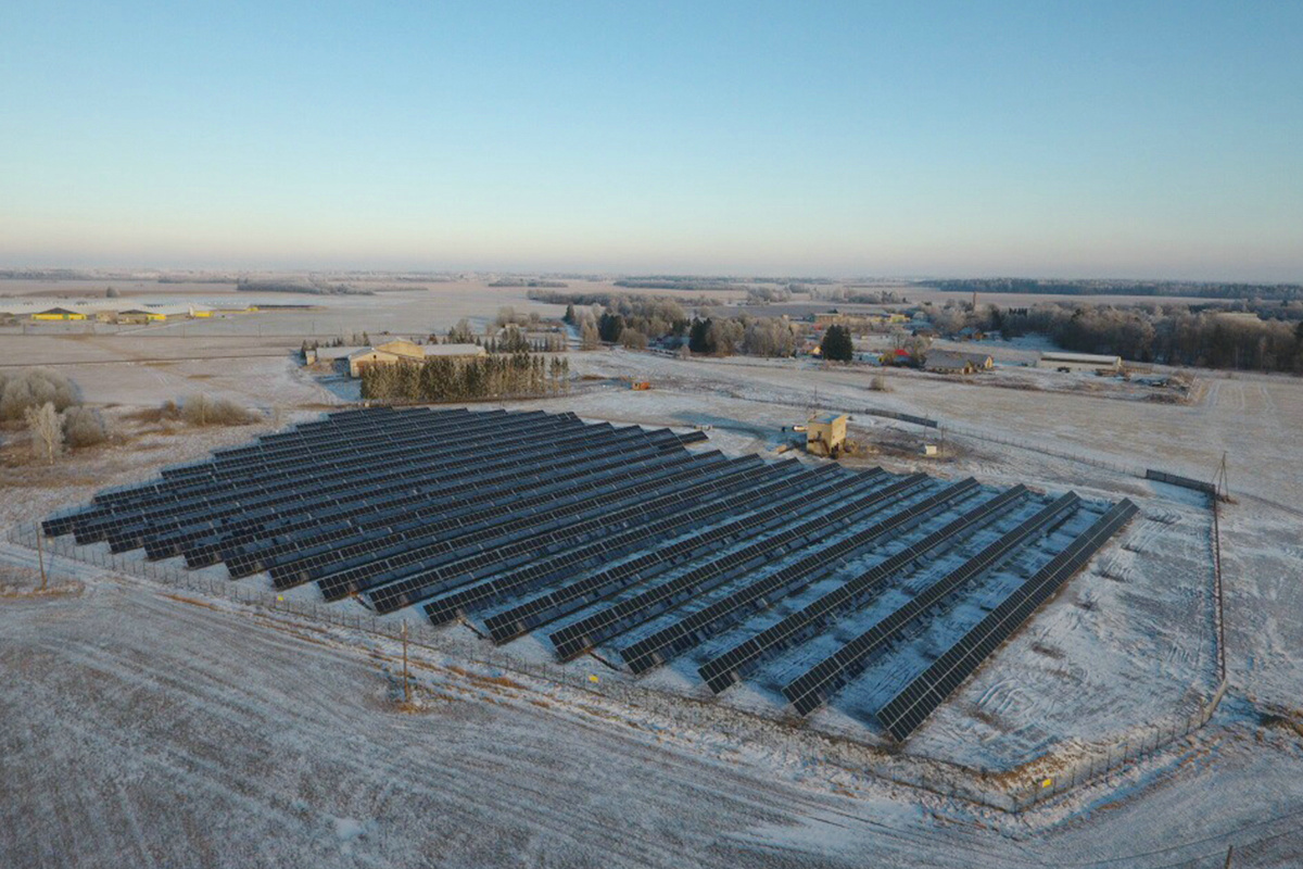 エストニアの200KW太陽光発電所プロジェクト